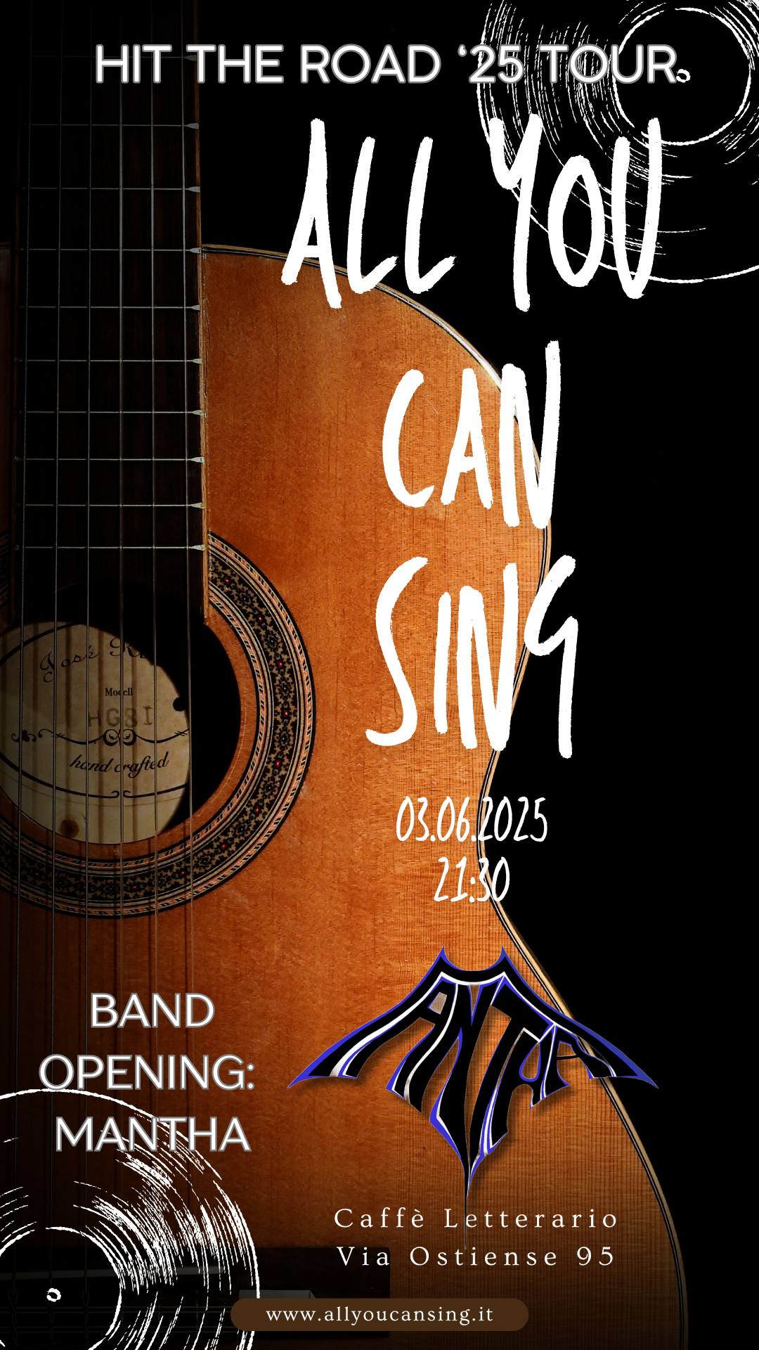 Locandina Evento All You Can Sing