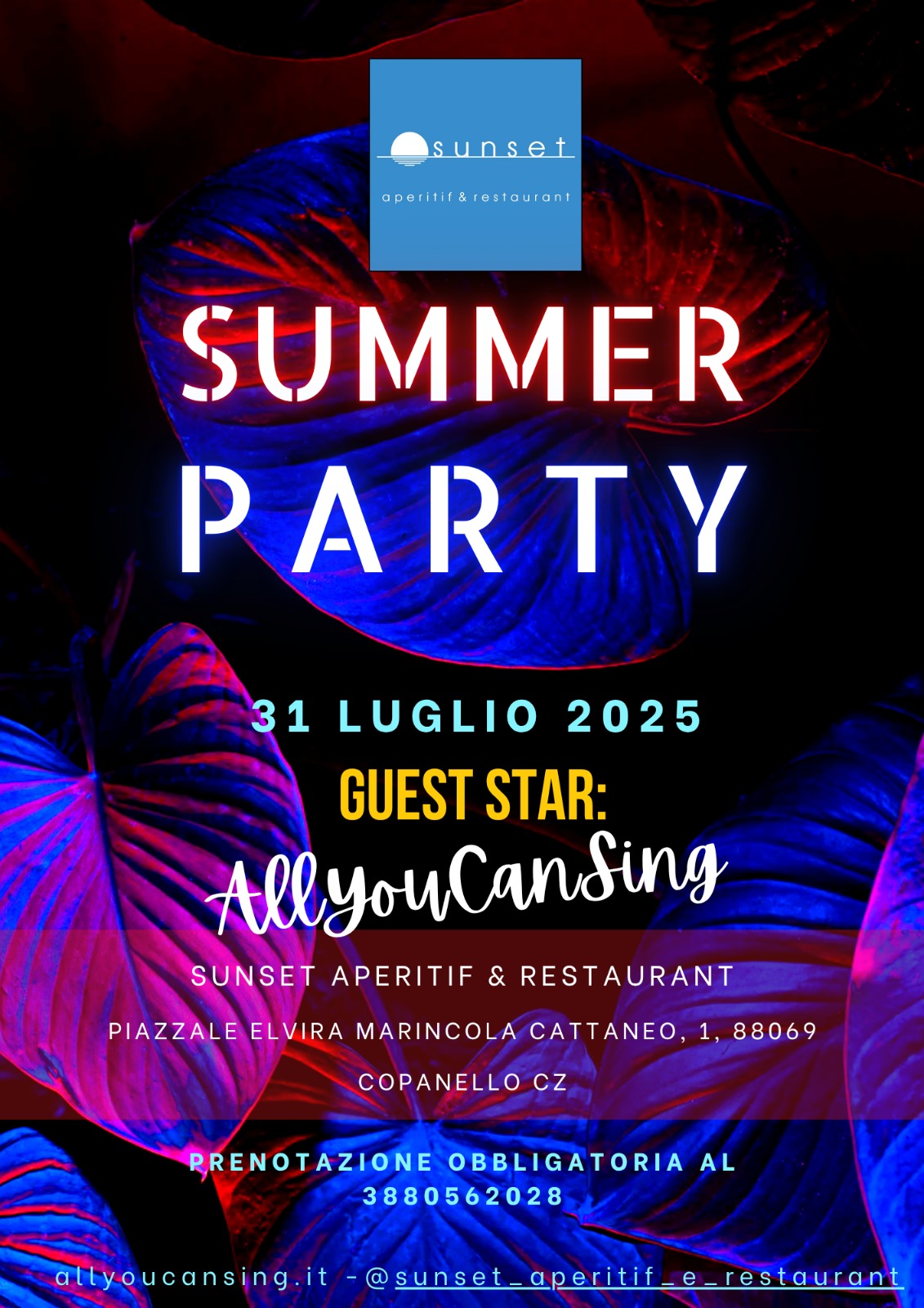 AllYouCanSing live @ Sunset Aperitif & Restaurant Copanello