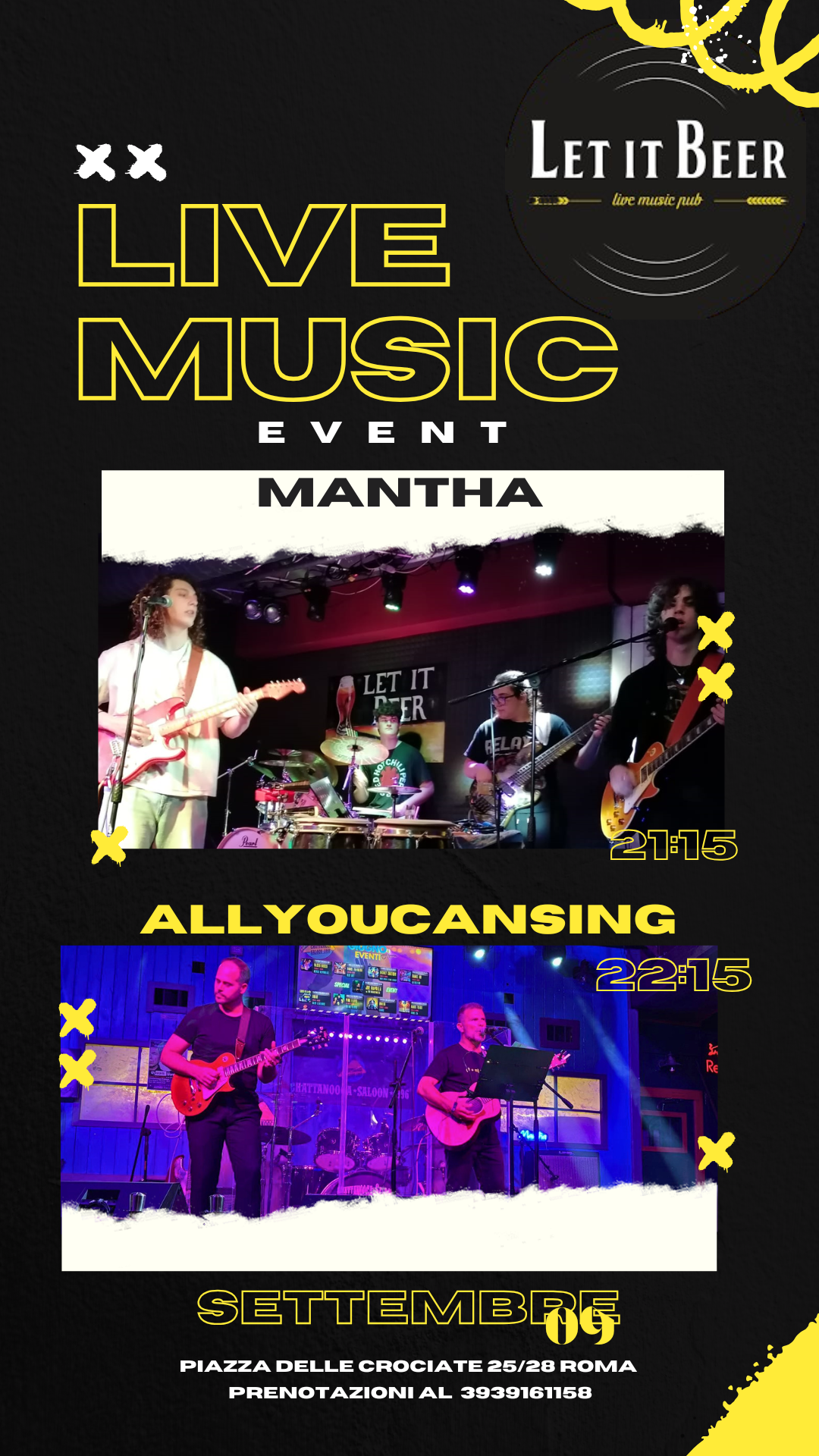 Mantha & AllYouCanSing live @ Let It Beer Roma